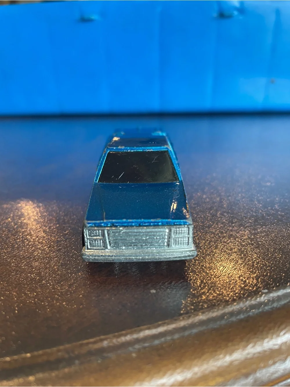 VTG HOT WHEELS HONG KONG X-15 CRACK-UPS PICK-UP TRUCK-MISSING BED COVER-BLUE